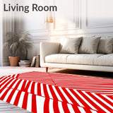 Cane Stripe Chevron Holiday Seasonal(Red)