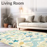 Coastal Paradise Area Ocean Dreamscape(Ivory)