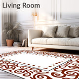 Elegant Swirl Textured Deluxe Comfort Aesthetic Enhancement(Brown)