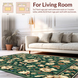 Lush Vintage Floral Elegance(Green)