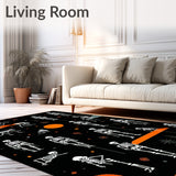 Halloween Skeleton Runner(Black)