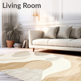 Frenshe Interiors by Ashley Tisdale Modern Abstract Dune Beige Area(Beige)