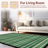 Stylish Neutral Plaid Motif(Green)