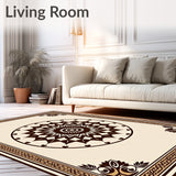 Retro Sunburst Medallion Tapestry(Beige)