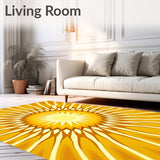 Celestial Sunburst Rays Elegant Contemporary Decoration (Yellow)