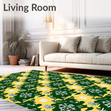 Yuletide Checkered Frosty Entryway Adornment(Yellow)