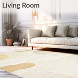 Elegant Beige Animal Inspired Area Distinctive Floor Decor(Beige)