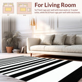 Black Stripe Floor(Black)