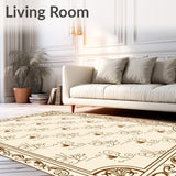 Uptown Heritage Collection Timeless Elegant Symmetrical Scrollwork(Beige)
