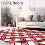 Tartan Inspired Welcome with Highland Stripe Configuration(Red)