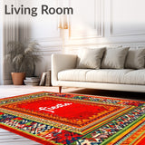 Fiesta Rug Cinco De Mayo Inspired Doormat Design(Red)