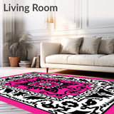 Abstract Medallion Design with Symmetrical(Pink)