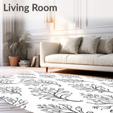 Whimsical Floral Vine Paisley Dainty Embellished Entrance (Black) - ODIKA