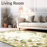 Floral Sage Area Easy Clean(Beige)