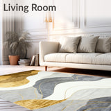 Modern Abstract for Dynamic Low Pile(Gold)