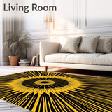 Sunray Motif Abstract Clearance Collection (Black)