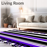 Gothic Contrast Bands Dramatic Interior Statement(Black)