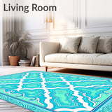 Breeze Lattice Arabesque Mosaic(Blue)