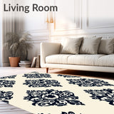 Vintage Damask Scrollwork Medallion(Beige)