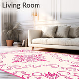 Bohemian Chic Damask Transitional Ethereal Artisan (Pink)