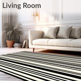Monochrome Barcode Style Abstract Decorative(Black)