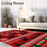 Winter Forest with Nordic Accents and Festive(Red)