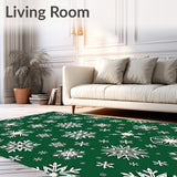 Yuletide Flurry Elegant Snowfall Entrance Welcoming(Green)