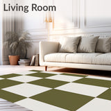 Rustic Farmhouse Checkboard Lattice(White)