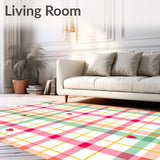 Joyful Gingham Hearts Festive Stripe Configuration(Pink)