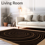 Elegant Swirl Vortex Tapestry Aesthetic Entrance(Brown)