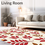 Enchanted Winter Woodland Tapestry Elegant(Red)