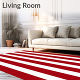 Modern Striped Band Design Featuring Parallel Lines and Seasonal Symmetry(Red)