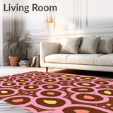 Harvest Moon Safari Expedition Spotted Design Floor Covering(Brown)