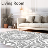Medallion Interlocking Floral(Gray)
