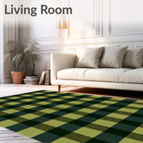 Festive Buffalo Check Woodland Cabin Retreat(Green)