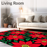 Poinsettia Bloom Christmas with Motifs(Red)