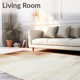 Natural Faded Area Earth Tone Indoor Elegant Non Slip(Beige)