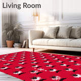Festive Reindeer Tapestry Holiday(Red)