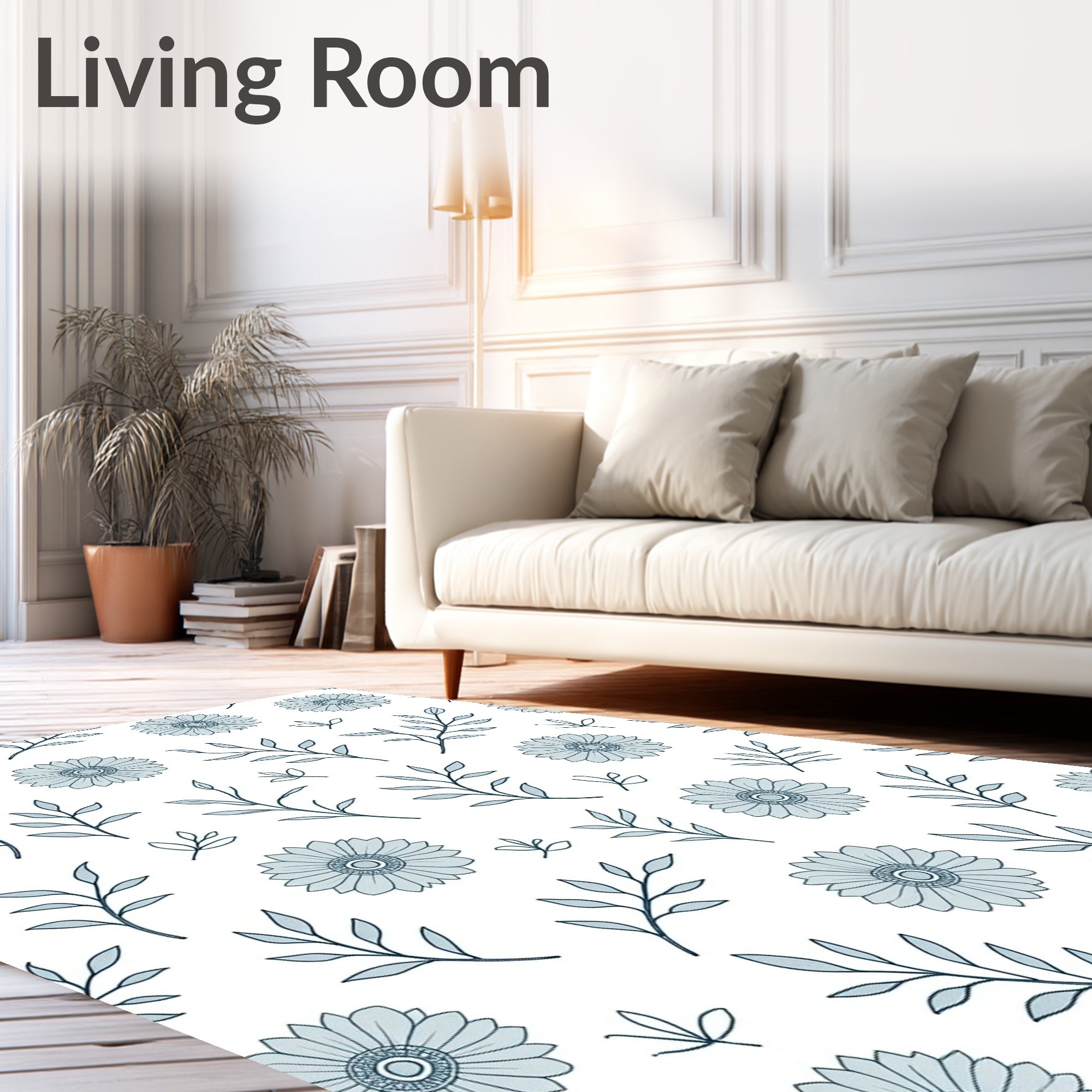 Enchanting Botanical Garden Decorative Embellishment (Blue) - ODIKA