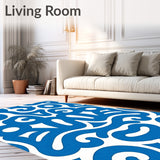 Whimsical Nimbus Rippled Dot Formation Modern Art Look(Blue)
