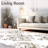 Enchanted Garden Lattice Luxe Subtle Decorative Fashionable(Brown)