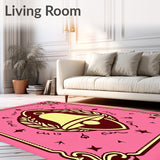 Vintage Sleigh Bell Medallion with Starburst and Laurel(Pink)