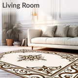 Noble Baroque Scrollwork Arrangement Jeweled(Brown)