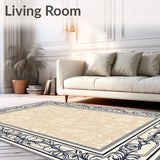 Timeless Lattice Floral Botanical Heritage Artistry(Beige)