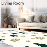 Festive Pine Tree Holiday Accent(White)