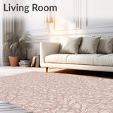 Delicate Blossom Mosaic with Repetitive Floral Icons and Subtle Texture Contrast (Ivory)