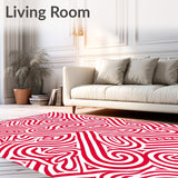 Cane Stripe Swirl with Peppermint Twist(Red)