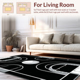 Dynamic Geometric Court Aesthetic(Black)