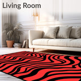 Abstract Wave Symphony featuring Dynamic Ripple Effects (Red)