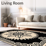 Weathered Starburst with Symmetrical Petal Framework (Black) - ODIKA